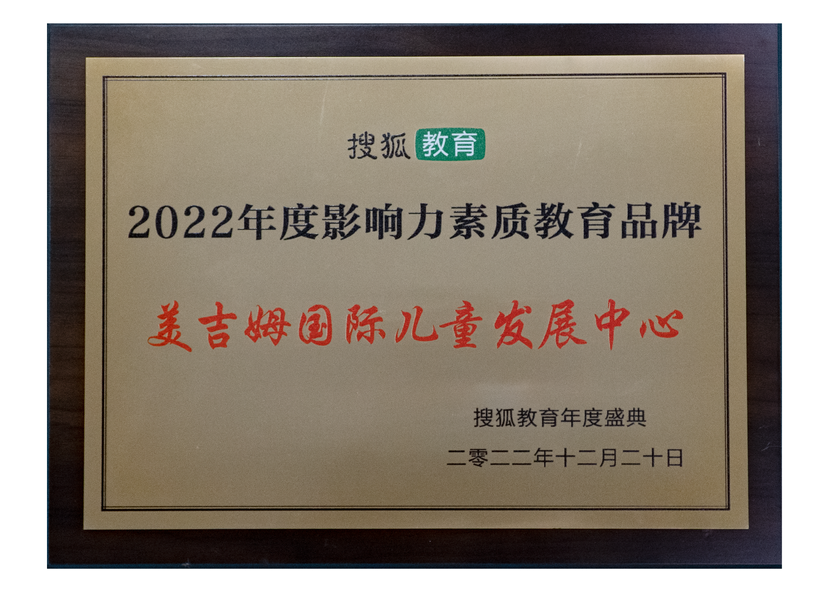 2022年度影響力素質(zhì)教育品牌（搜狐網(wǎng)）